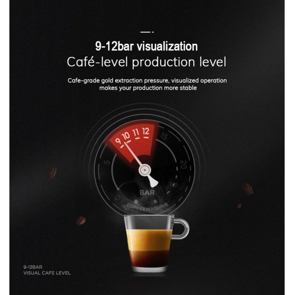 Stainless Steel Small Espresso Coffee Machine 2.7L 1250W