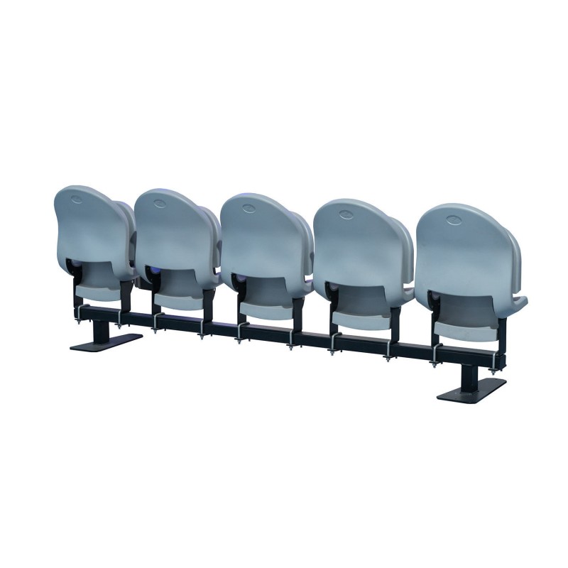UV Resistant HDPE Folding Stadium Seats with Durable Steel Frame and Customizable Colors for Sports Arenas