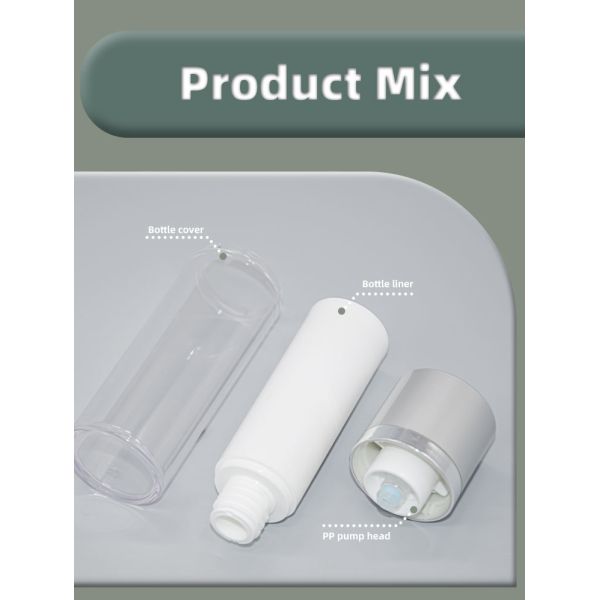 бутылки насоса личной заботы подъема круга 37mm вращая безвоздушные для косметик