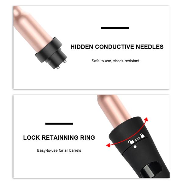 Утюга изменителя Curler волос 6 Lcd подогревателя PTC палочка Ulta автоматического главного завивая