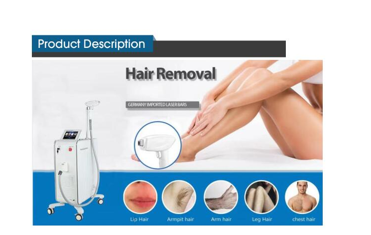 150J 808nm Painless Laser Hair Removal Machine 12mmX12mm Spot