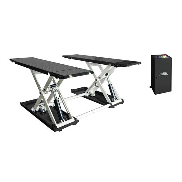 3Tons Mobile Car Lifting Equipment 1000mm Lifting Height Portable Mid Rise Scissor Lift