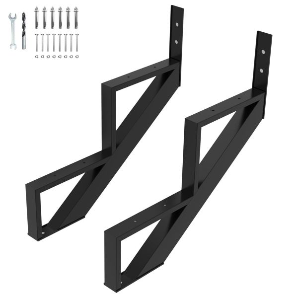 Steel Stair Riser 1-Step Steel Stair Stringer for Outdoor Steps Steel Stair Riser with 1/2/3/4/5/6/7 Steps