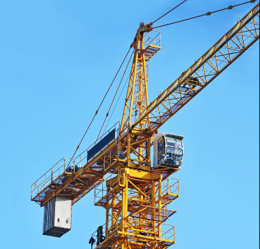 200m Max Height Flat Top Tower Crane 1.5 Tonne Jib End Load 8t Load For Versatile Construction