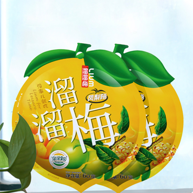 Laminated Material Food Grade Packaging Special Shape Bag For Preserved Snack