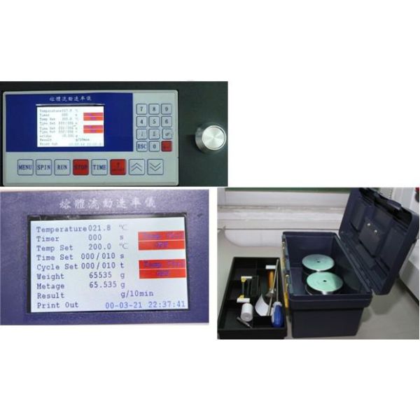 PP PE Plastic Electrical Test Equipment , Electronic Melt Flow Indexer
