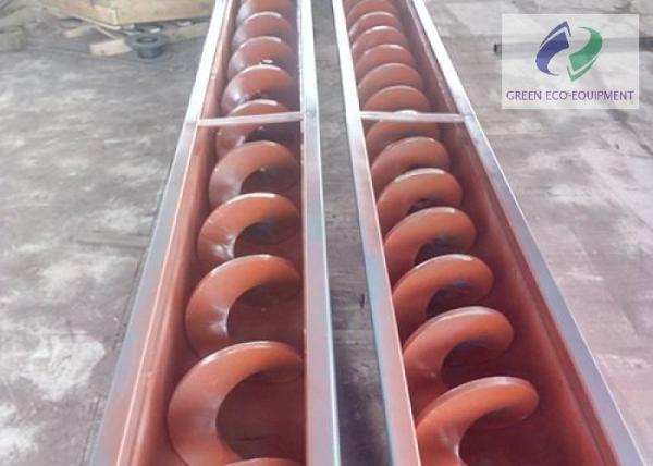 High Power Long Distance Feed Screw Conveyor For Sand Grain Loose Materials