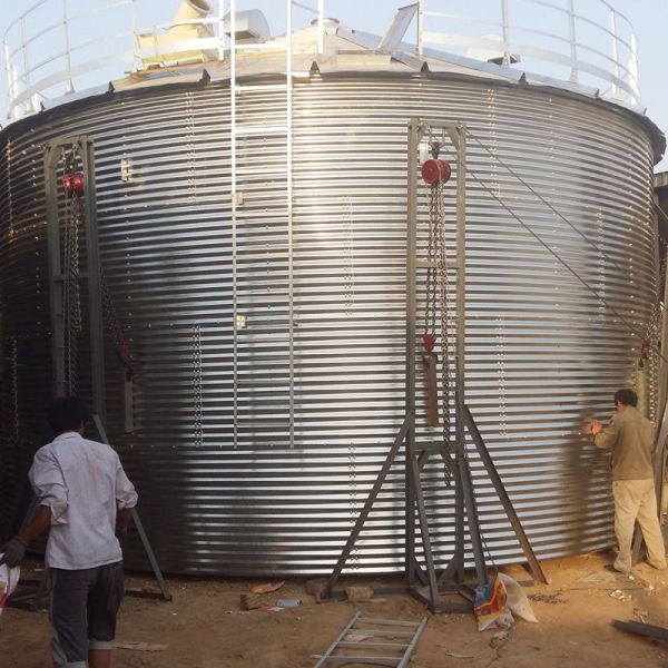 Supply Africa Used Hot-Dipped Galvanized Pressed Steel Water Tank