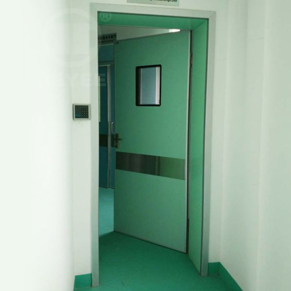 Medical Grade Powder Coated Steel Door Thick Panel For Hospitals