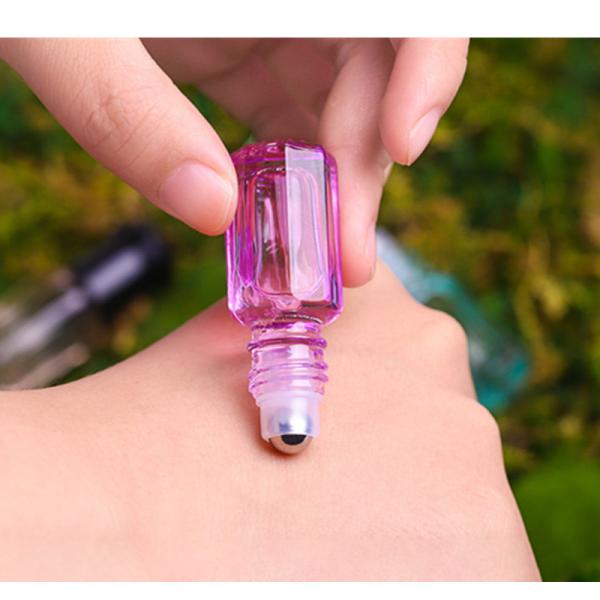 3ml Steel Roller Cosmetic Glass Bottles 6ml Glass Roll On Bottle Hot Stamping