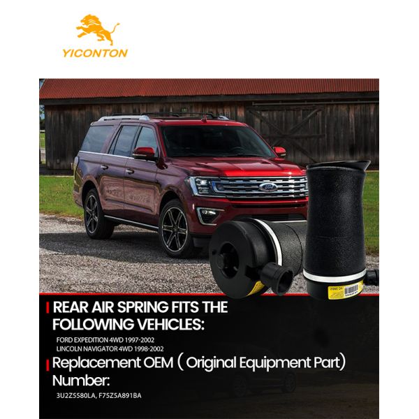 3U2Z5580LA Air Spring Suitable for Ford Expedition 4WD and Lincoln Navigator 4WD Rear 40*18*18
