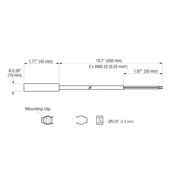 AC 120V - 240V Electric Industrial Heaters Dynamic Heating 5W 9W RCE016 IP54 / II