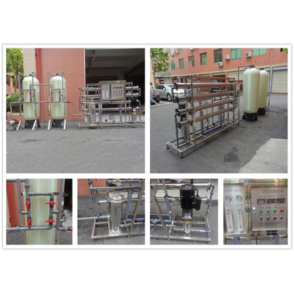 2000LPH RO Water Treatment System Purification Machine For Dairy , Fruit Juice