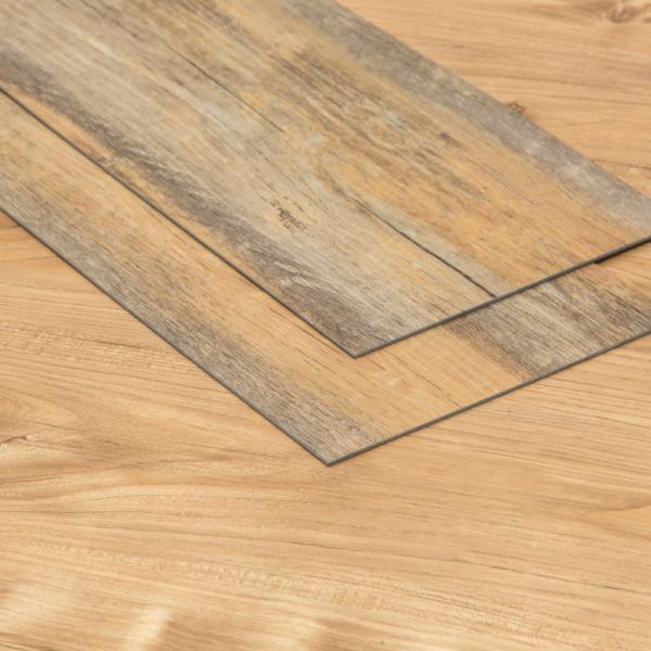 Deep Embossed Luxury Vinyl Wood Plank Pure PVC Distinctly Nortic Style CE Certificated