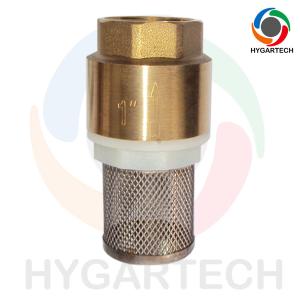 Válvula de verificação de bronze da sução da bomba com filtro de aço inoxidável