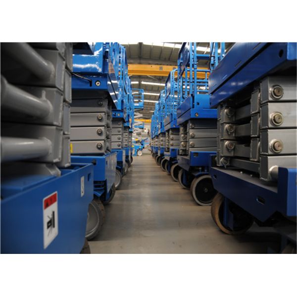 680kg 16m Rough Terrain Scissor Lift Wide Work Surface Automatic Sturdy