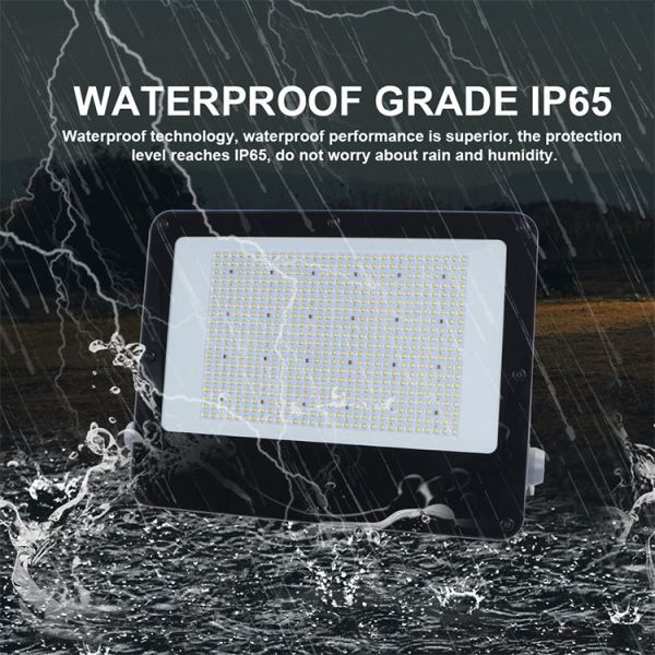GK-E High Power AC LED Flood Light, Max 500W, IP65 Waterproof, Branded LED Beads High Lumen Outdoor Lighting