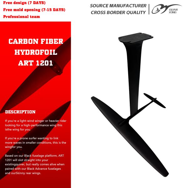 High Performance Carbon Fiber Hydrofoil ART PRO 1201 1291sqcm Water Sports  Hydrofoil