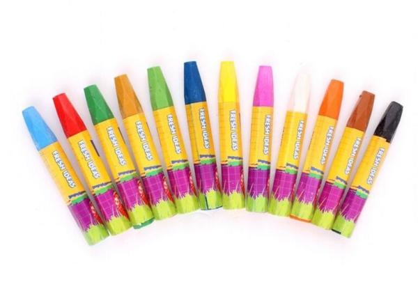 12 PCS 88x8mm oil pastel wax crayon/ 12 PCS Eco-friendly colorful 8oil pastel wax crayon