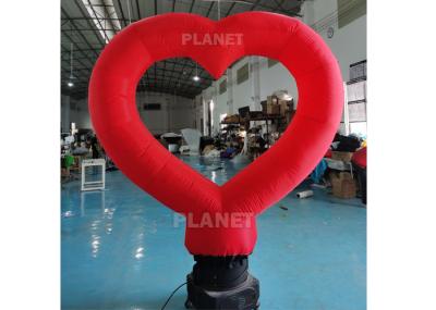 Wedding Decor Red Inflatable Advertising Balloon With Light