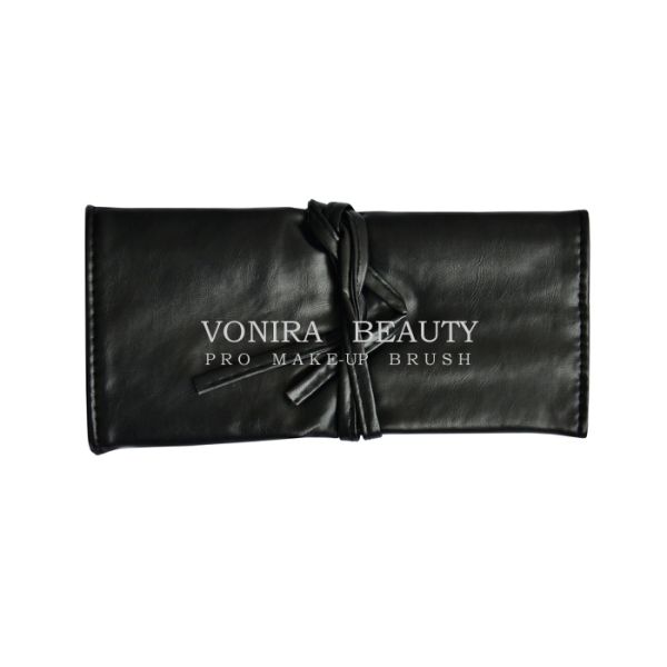 Travel Makeup Brush Rolling Case With Belt Strap Pouch Holder Cosmetic Bag Portable