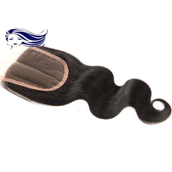 Middle Part Lace Top Closures Human Hair , Brazilian Closure Remy Hair