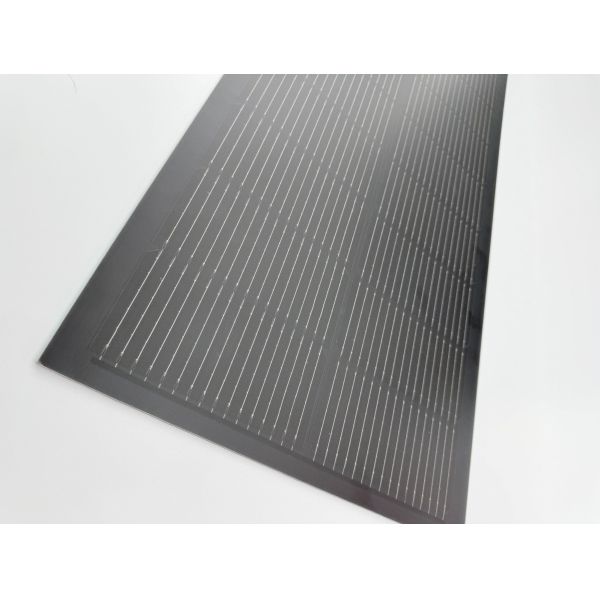 120W Fiberglass Flexible Solar Panel for Home Boat Marine Portable Bendable 12V Curve Surface Black