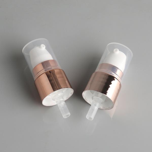 20/410 Bomba de tratamento de creme de plástico Bomba de ouro UV com PP Over Cap 20mm Saída 0,12cc