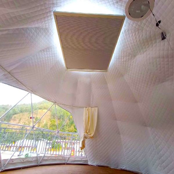 Hemispherical Hotel Living Geodesic Dome Tent For Outdoor Camping