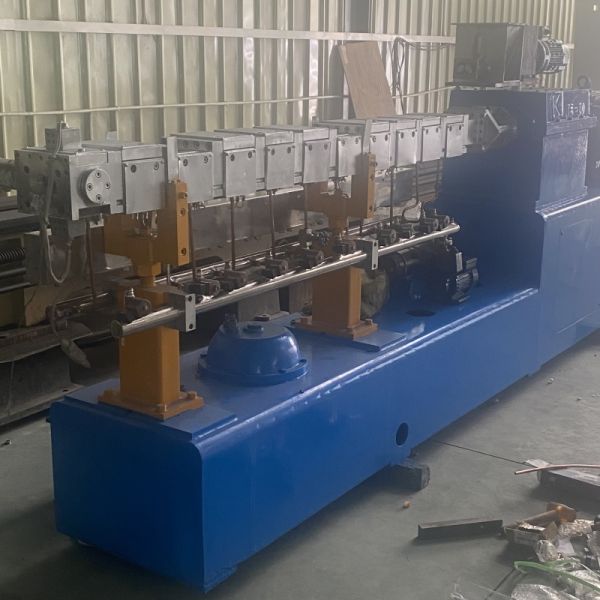 Used 50-barrel twin-screw extruder
