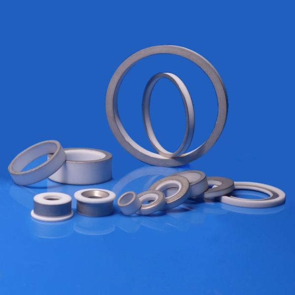 Medical Accelerators Metallized Ceramic Insulator , Alumina Ceramic Liner Ring