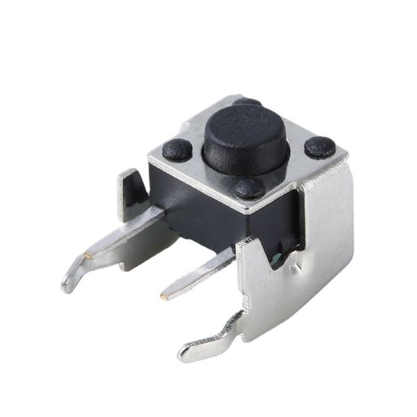 Side Push Type 6x6 Right Angle Tact Switch With Metal Bracket