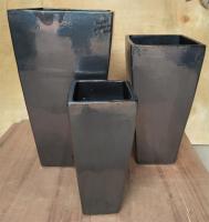 Potenciômetro exterior cerâmico do jardim de GW7505 24cmx24cmx52cm