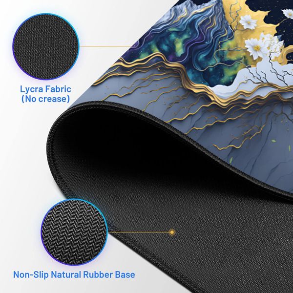Professional Game Player Large Mouse Pad Custom Design Desk Mat Black Colorful Mousepad