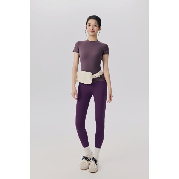 Women's Slim Fit Short Sleeve Workout T Shirt Breathable Quick Dry Athletic Top for Yoga Fitness in White