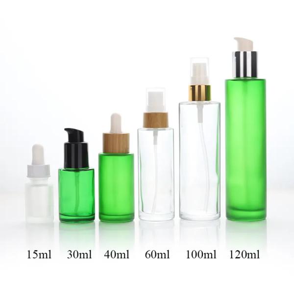 Frosted Skincare Serum Toner Lotion Pump Bottle 100ml Pump Bottle  hot stamping