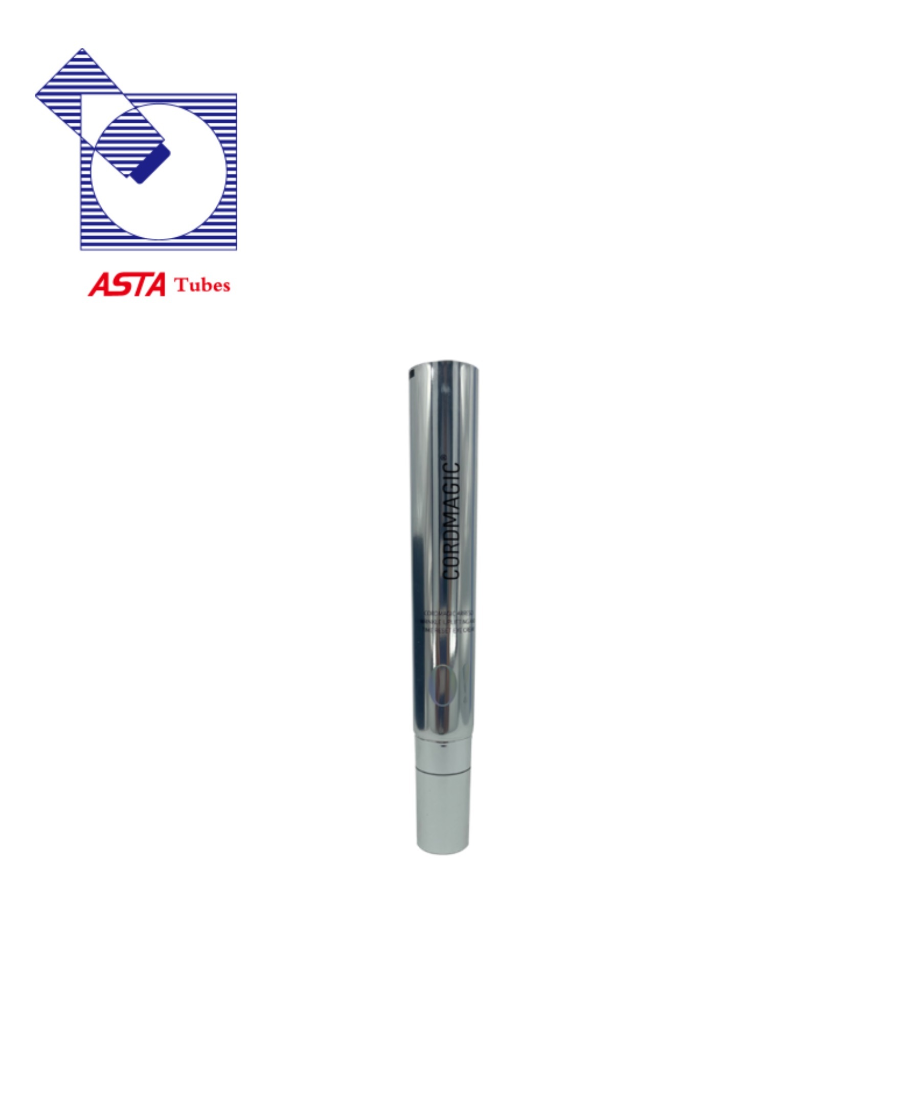 Cosmetic Aluminum Packaging Tube Metal Massage Square Applicator Vibration Zinc Alloy Applicator for Eye or Face Cream