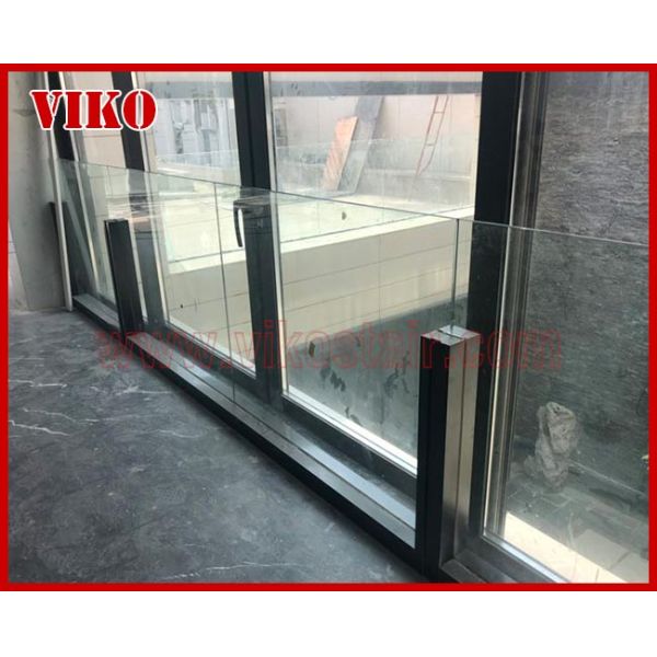 Glass Spigot For Glass Railing VH101SB Tempered glass Railing GlassSpigot 304 stainless steel UChannel Cap Handrail Clea