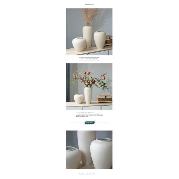 Home Hotel Restaurant Decorative Accent Modern Chinese Ceramic Vase with Gold Plating