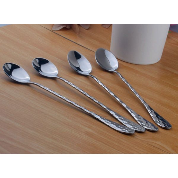 Elegant stainless steel hotel cutlery/tea spoon/mixing spoon/big spoon/long handle spoon