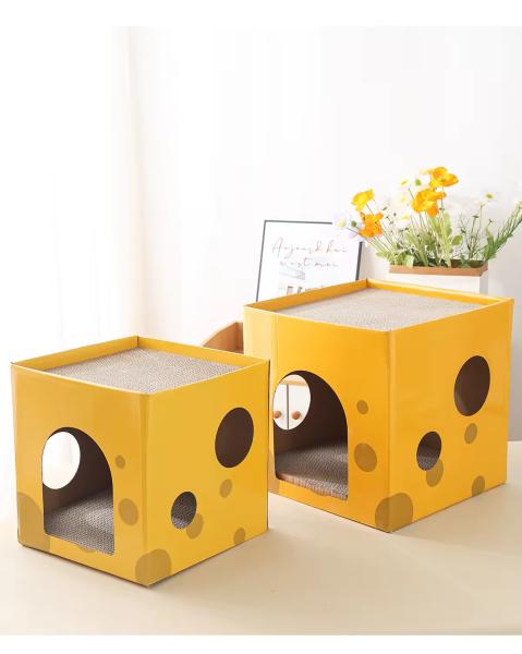 Pet Toy Cat Scratching Board Claw Grinder Corrugated Paper Cat Scratcher Wear-resistant Climbing Cat Scraper