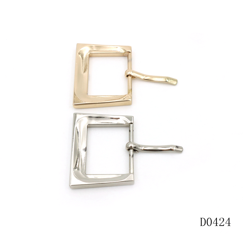 Slight Curved Pin Buckle Clasp Square Adjustable Slider Buckle For Bag Strapping