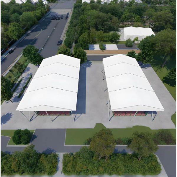 Retractable Padel Court With Roof 20m X 10m Or Customize Field Size Corrosion Resistance