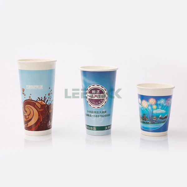 16oz single wall cold paper cup ,double PE coated wholesale disposable cold drink paper cup for soda store