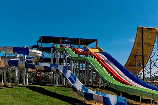 Outdoor Large Water Playground Swimming Pool Fiberglass Water Slide