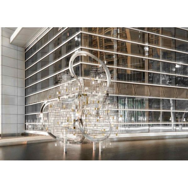 Modern Art Abstract Decorative Metal Sculpture Outdoor For Building