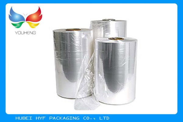 Plastic PVC Heat Shrinkable Film Rolls Blow Molding Processing For Glass Bottle Labels