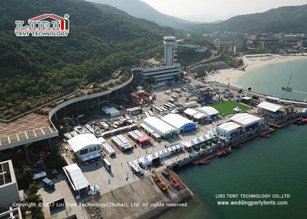 High Security Sport Event Tents PVC Sidewall And ABS Wall For Yaching Race