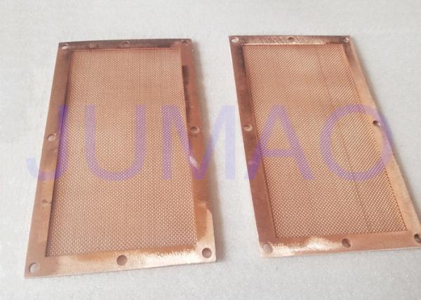 Rectangle Copper Electronic Components Made By Woven Copper Wire Mesh Fabric