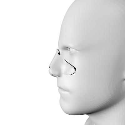 O gel nasal claro de Cpap do nariz reusável de Repositionable acolchoa a máscara brandamente protetora